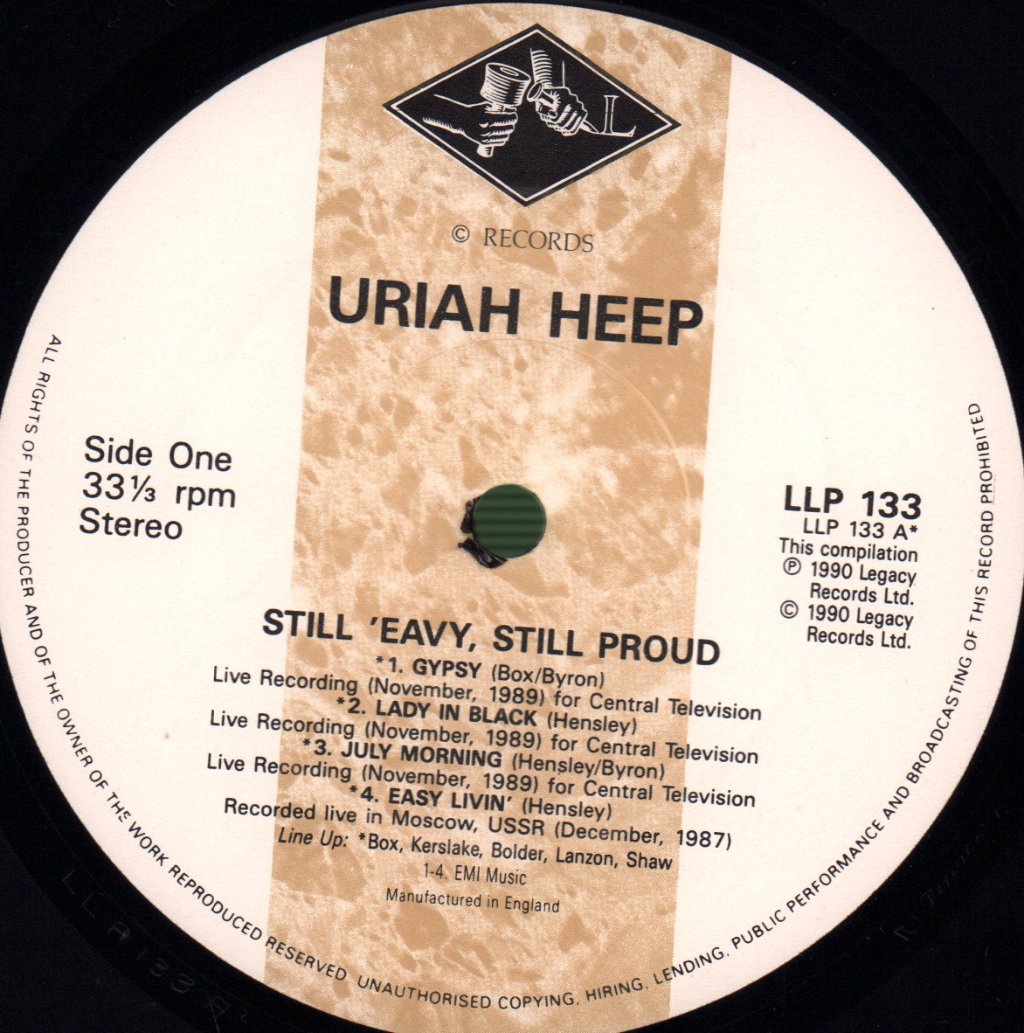 Uriah Heep - Still 'eavy, Still Proud (Two Decades Of Uriah Heep) - Lp