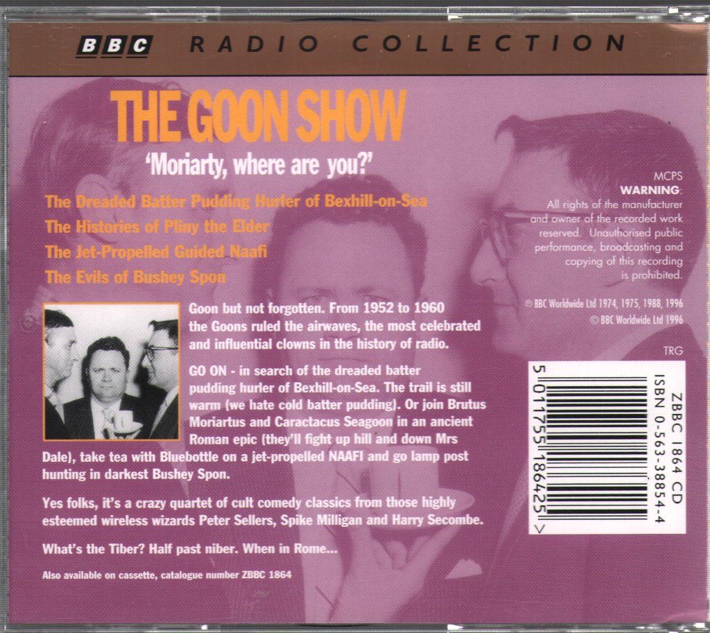 Goons - 'Moriarty, Where Are You?' - Double Cd