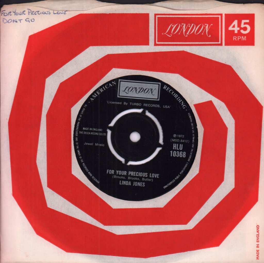 Linda Jones - For Your Precious Love - 7 Inch