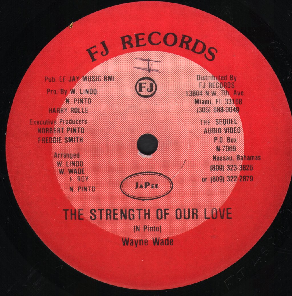 Wayne Wade - Strength Of Our Love - 12 Inch