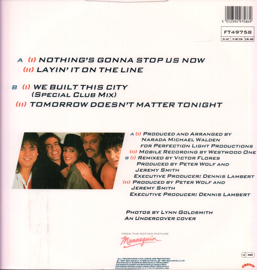 Starship - Nothing's Gonna Stop Us Now - 12 Inch