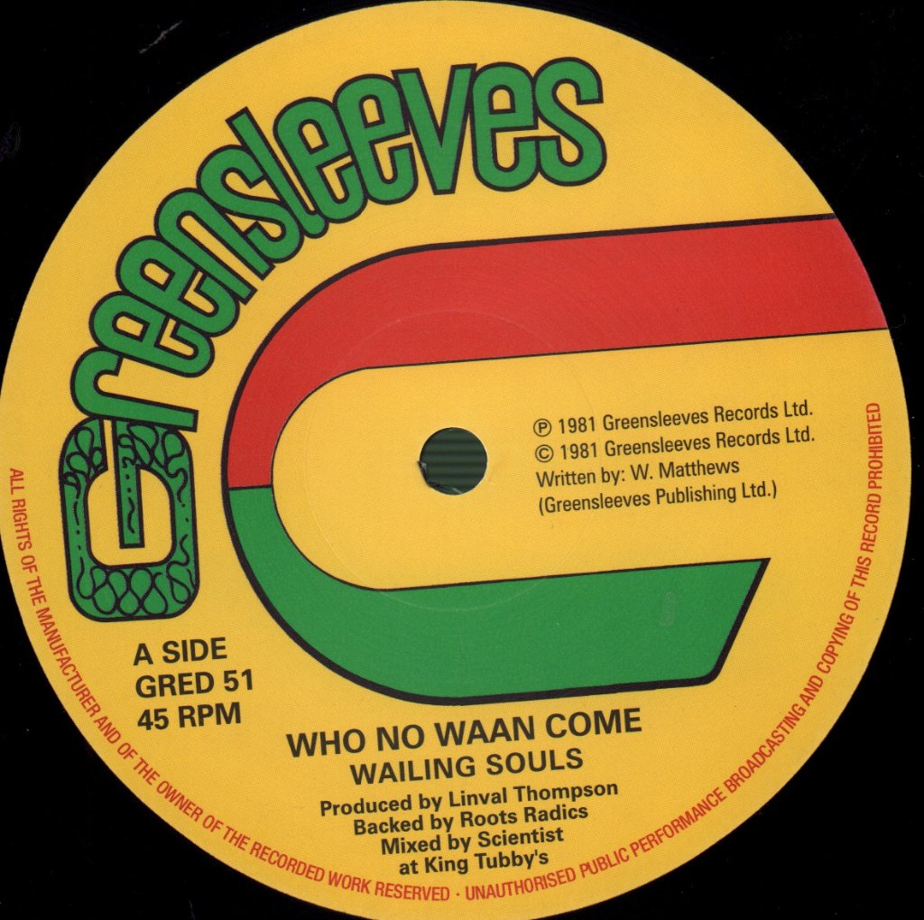 Wailing Souls - Who No Waan Come - 12 Inch