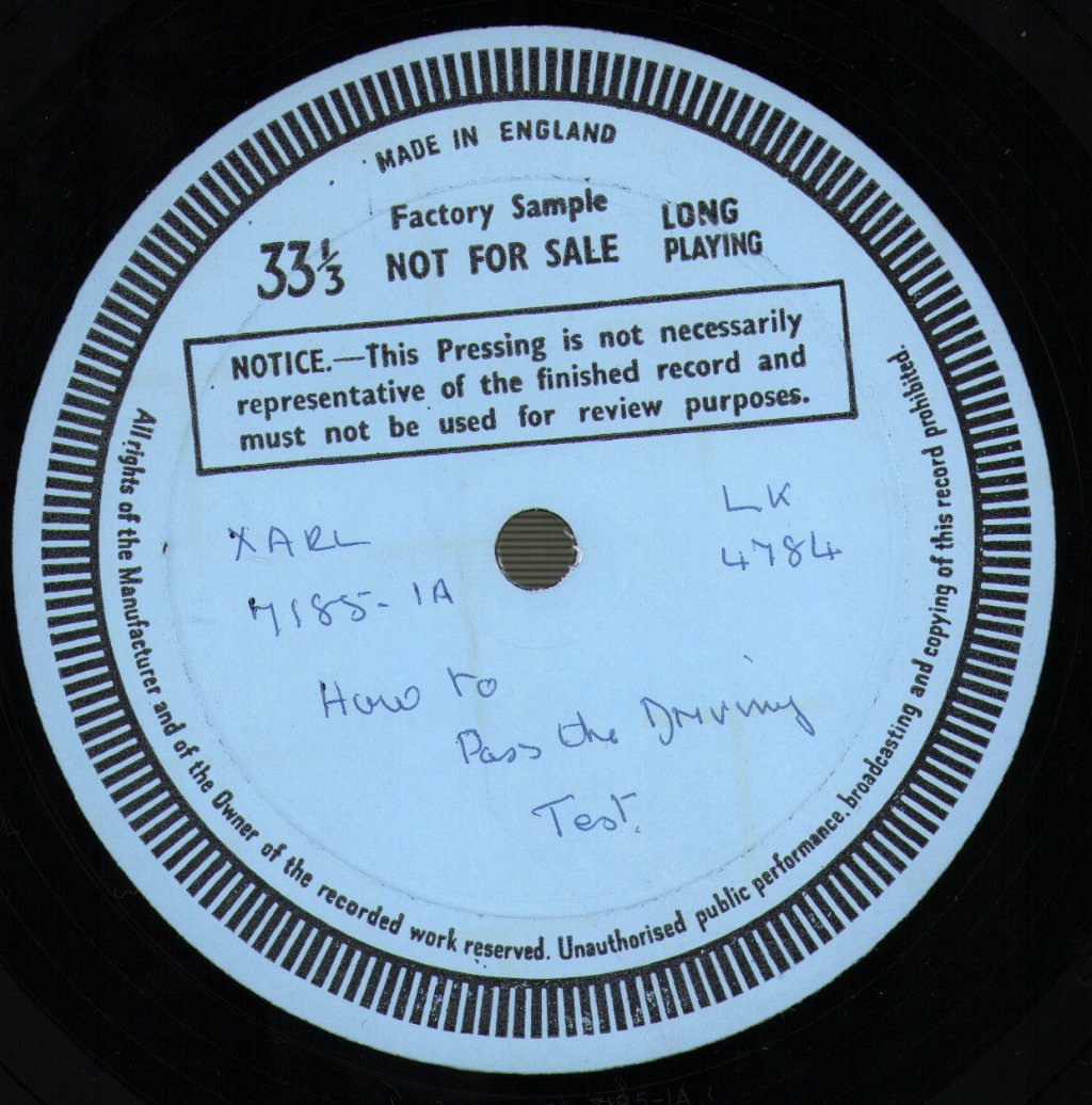 Gerald Parish - How To Pass The Driving Test - Lp