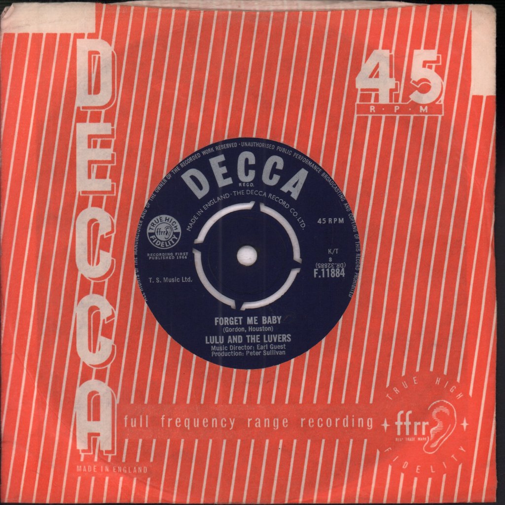 Lulu - Shout - 7 Inch