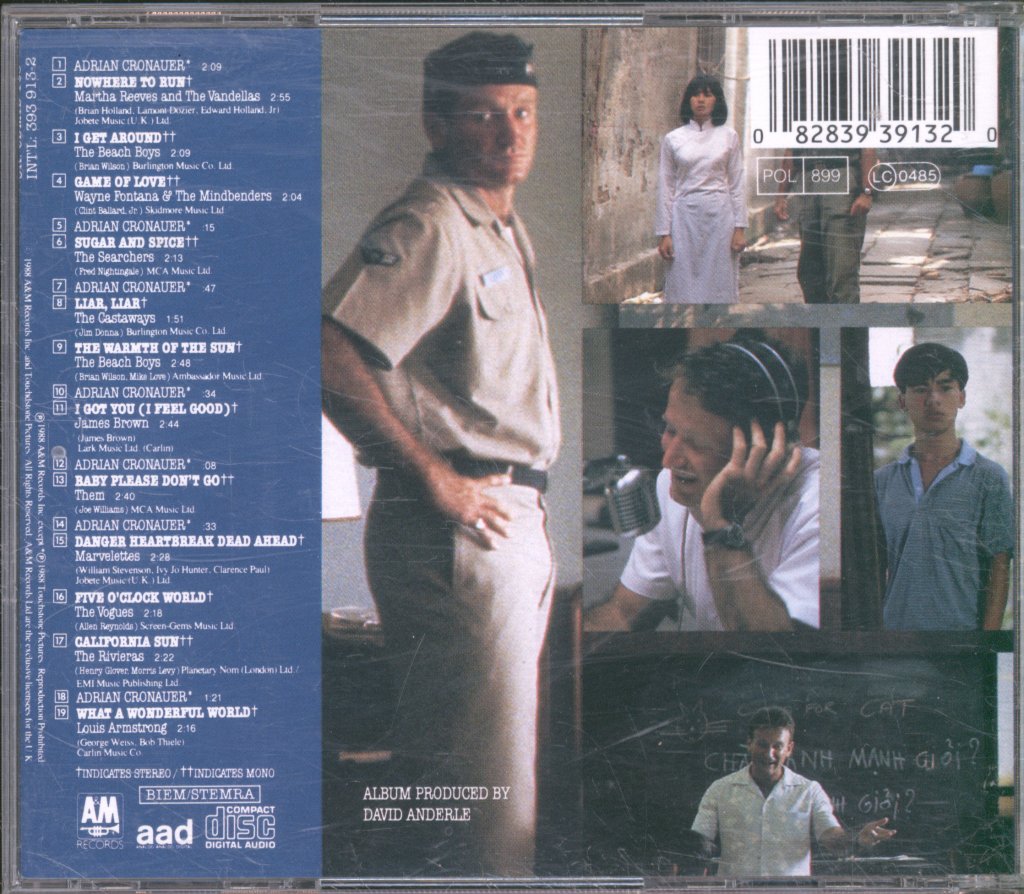 Various Artists - Good Morning, Vietnam - A Selection Of Tracks From The Original Motion Picture Soundtrack - Cd