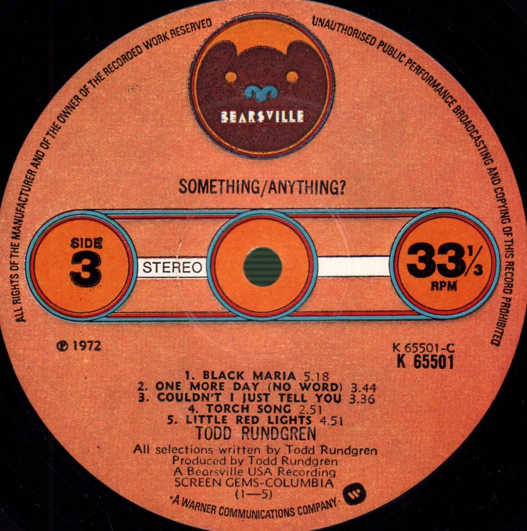 Todd Rundgren - Something / Anything? - Double Lp