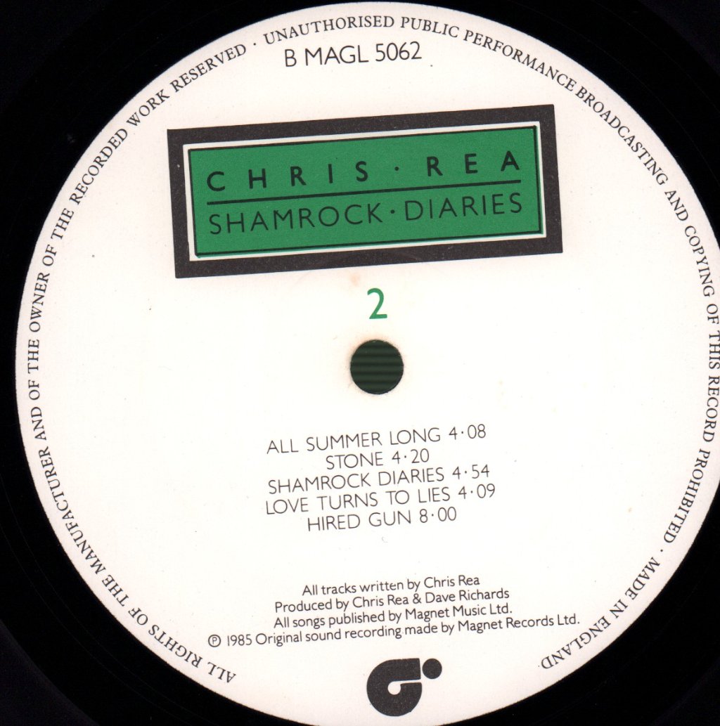 Chris Rea - Shamrock Diaries - Lp