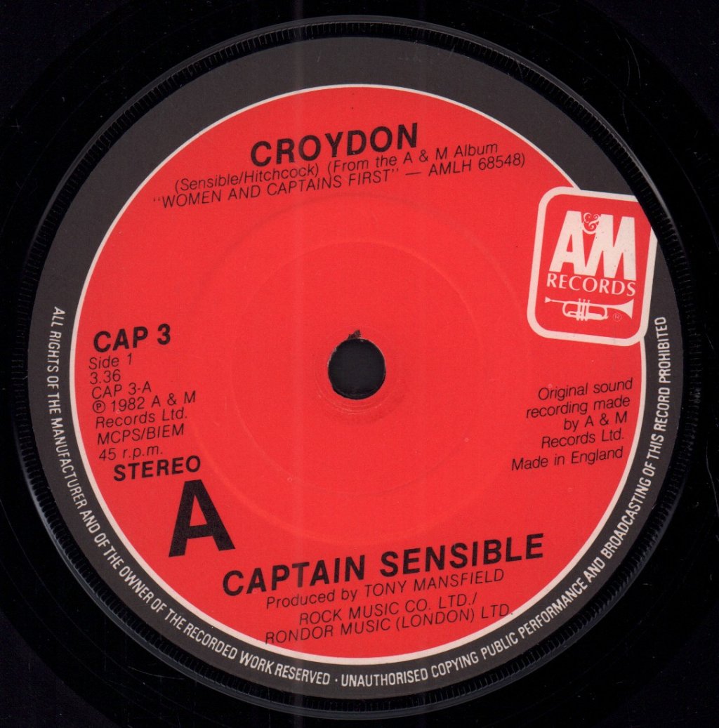 Captain Sensible - Croydon - 7 Inch