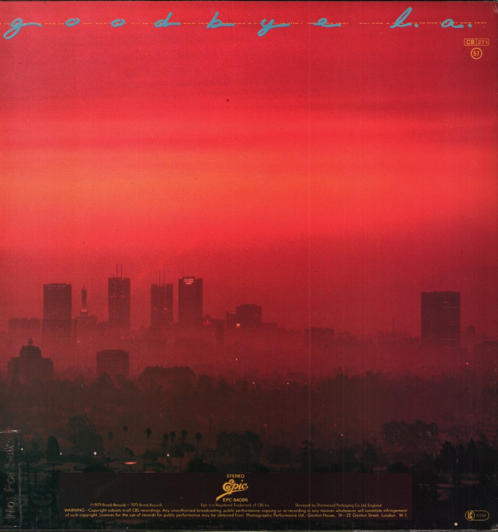 Bob Segarini - Goodbye L. A. - Lp
