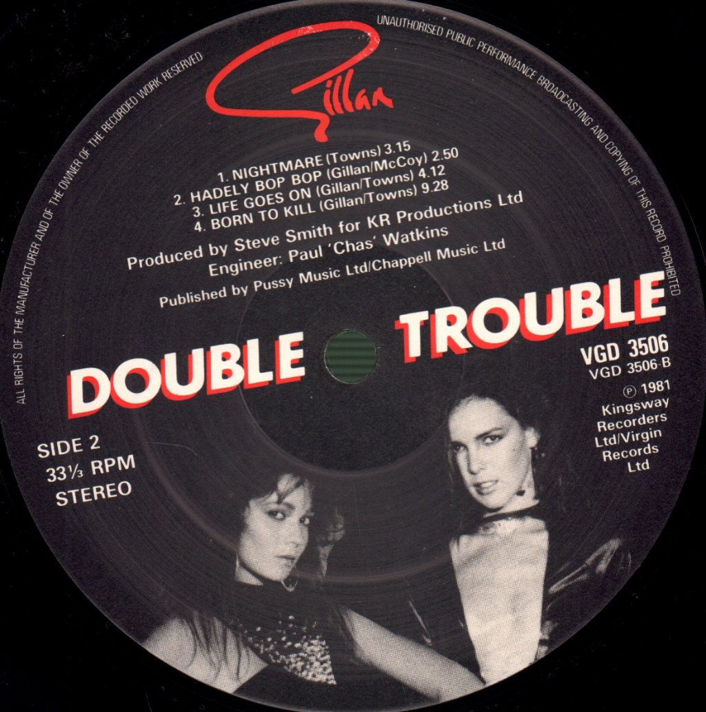 Gillan - Double Trouble - Double Lp