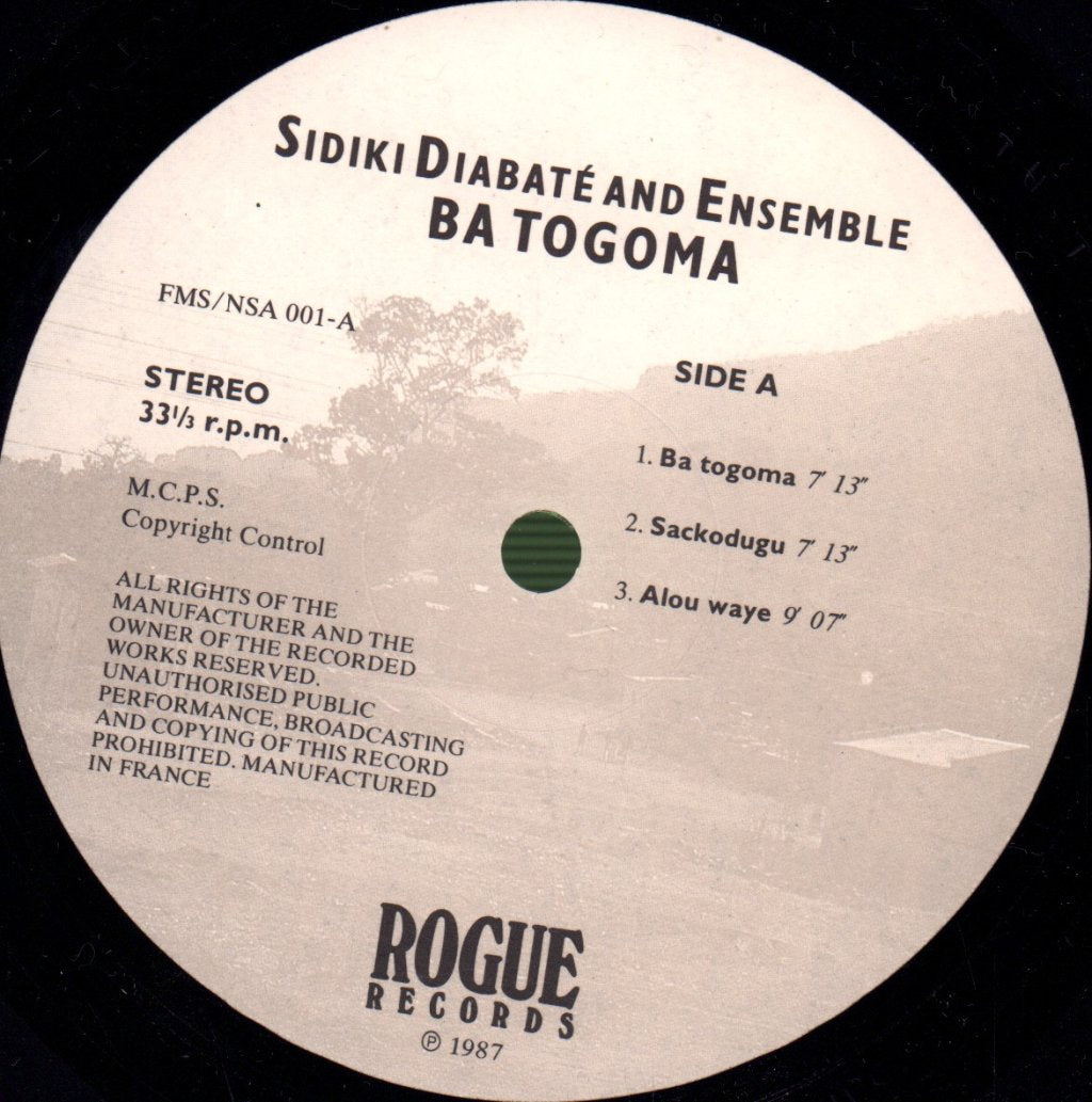 Sidiki Diabate And Ensemble - Ba Togoma (Manding Music From Mali) - Lp