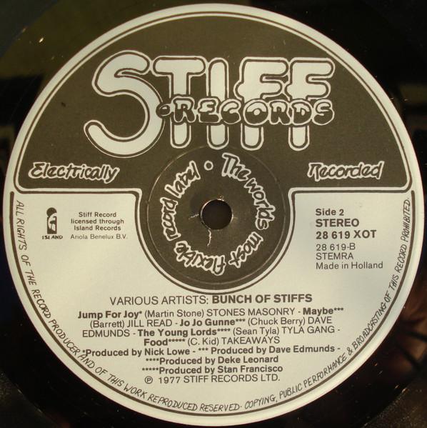 Various Artists - A Bunch Of Stiff Records - Lp