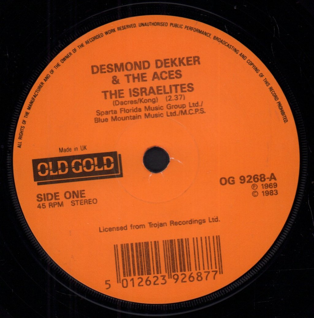 Desmond Dekker And The Aces - Israelites - 7 Inch