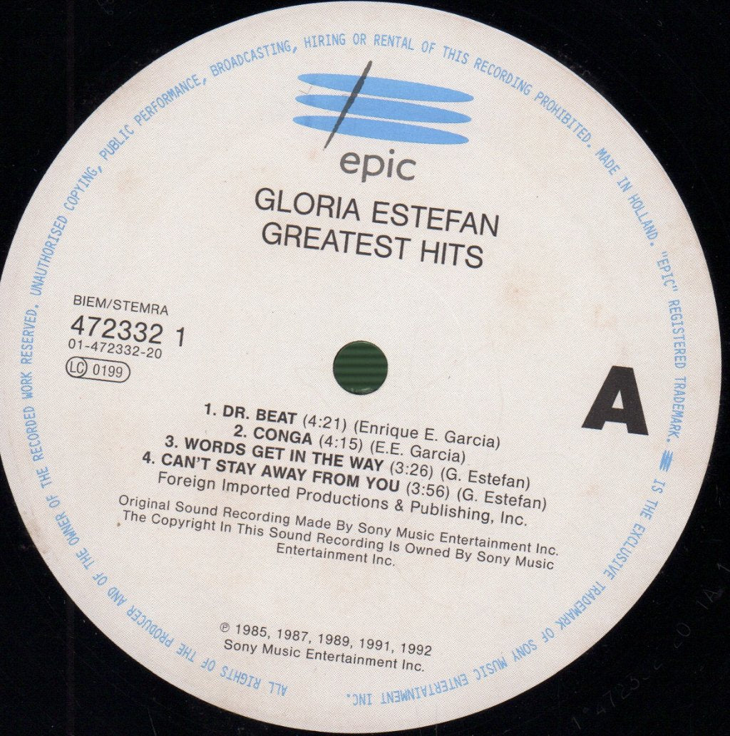 Gloria Estefan - Greatest Hits - Double Lp