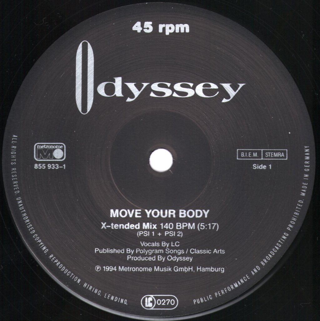 Odyssey (Soul/Funk Group) - Move Your Body - 12 Inch