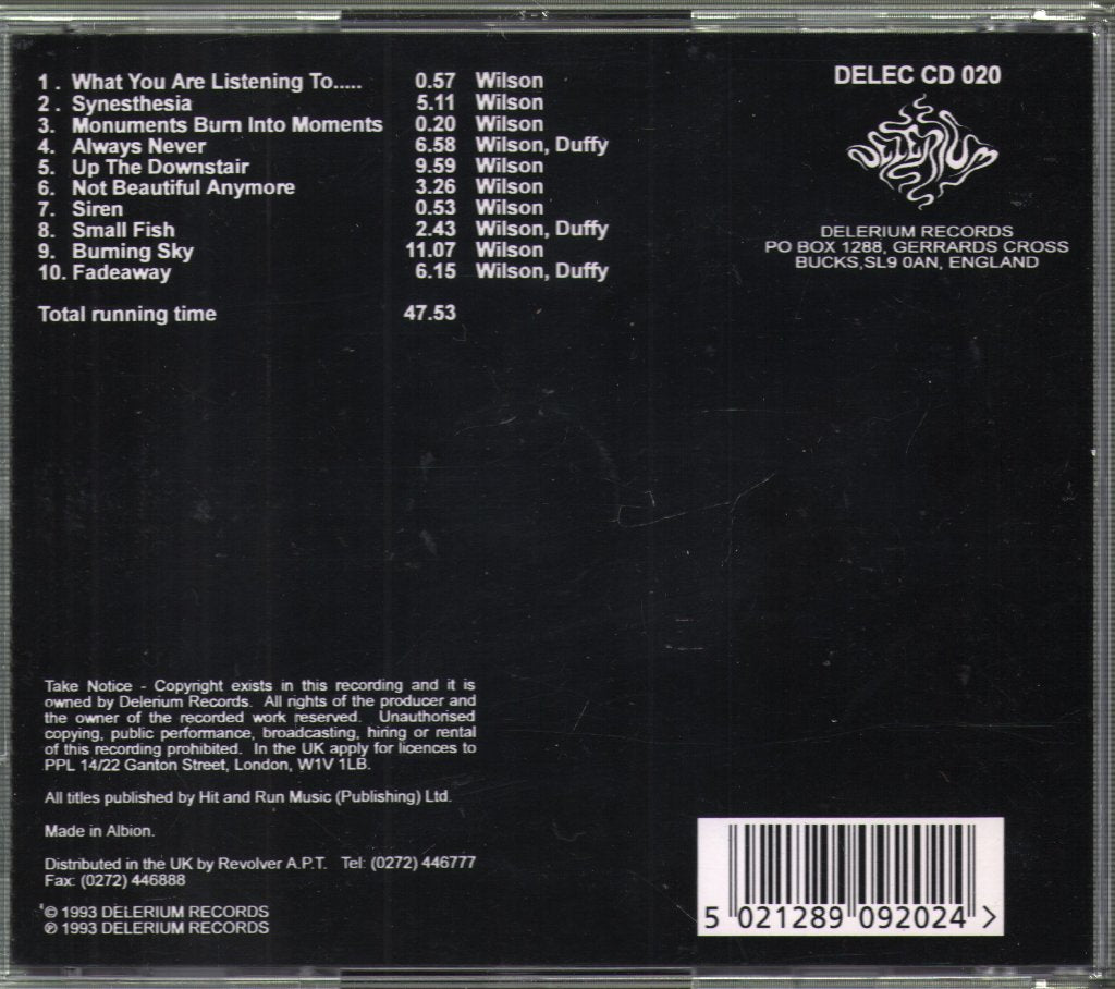 Porcupine Tree - Up The Downstair - Cd