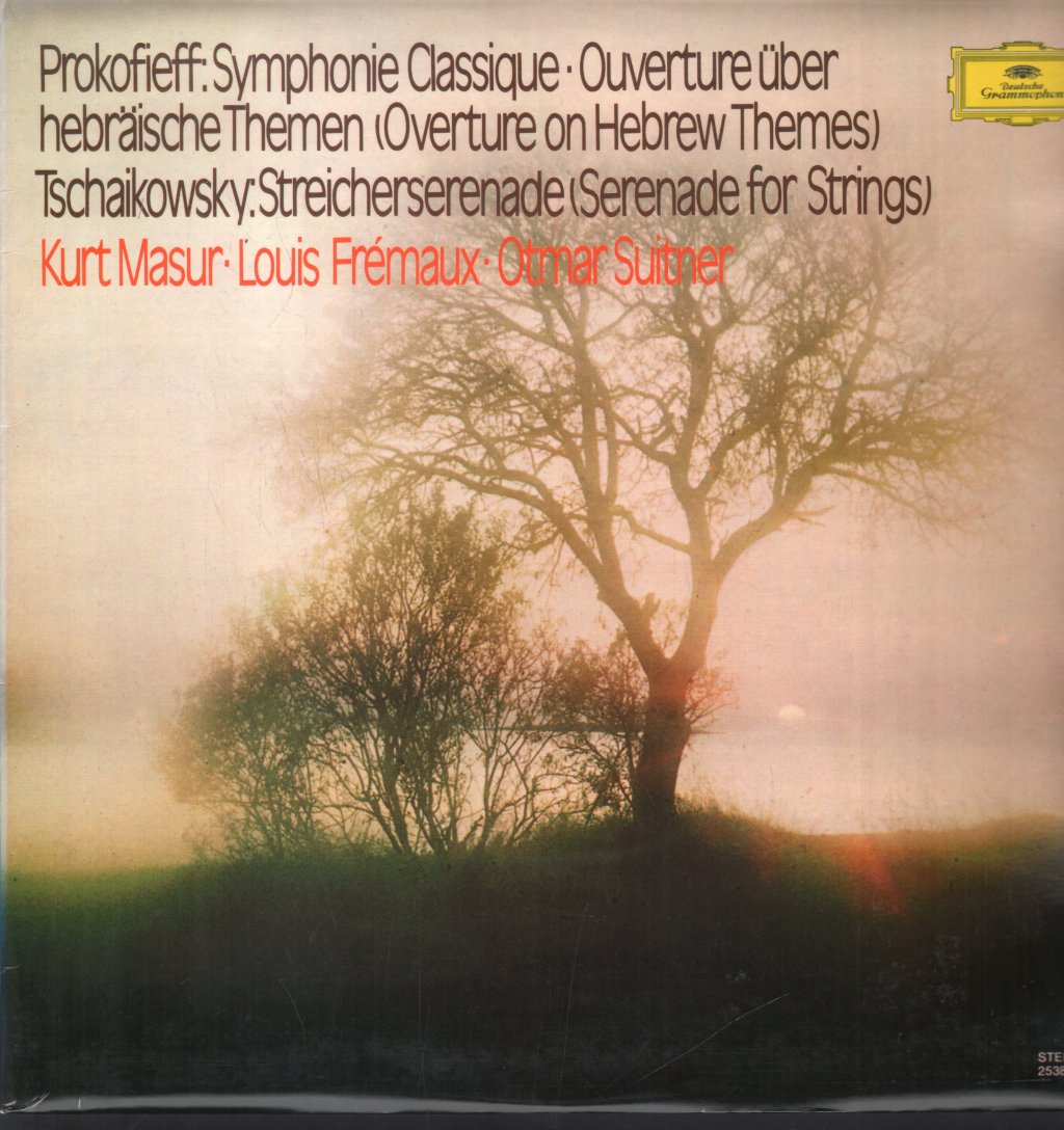 Kurt Masur / Louis Frémaux / Otmar Suitner - Prokofiev - Symphonie Classique / Ouverture Über / Tschaikowsky - Hebräiche Themen - Lp