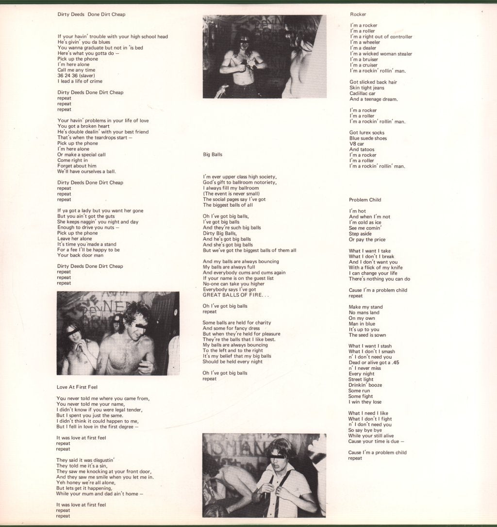 AC/DC - Dirty Deeds Done Dirt Cheap - Lp