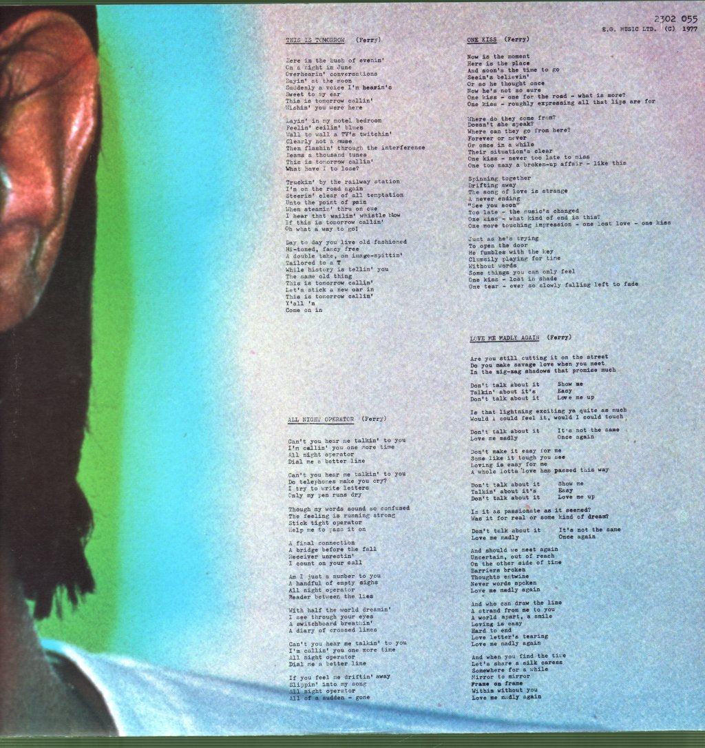 Bryan Ferry - In Your Mind - Lp