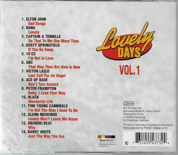 Various Artists - Lovely Days Vol.1 - Cd