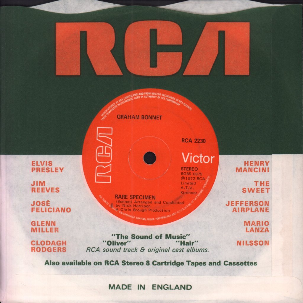 Graham Bonnet - Whisper In The Night - 7 Inch