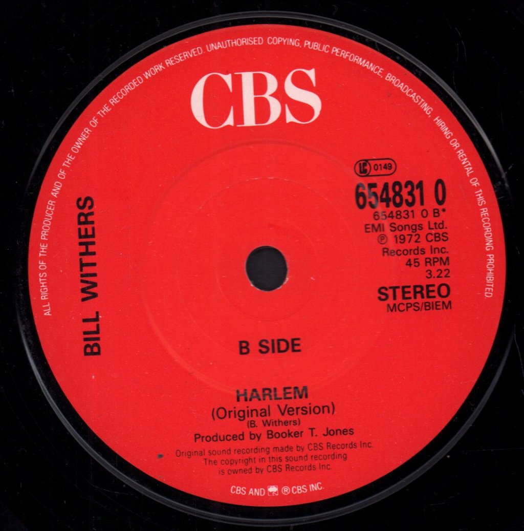 Bill Withers - Harlem - 7 Inch