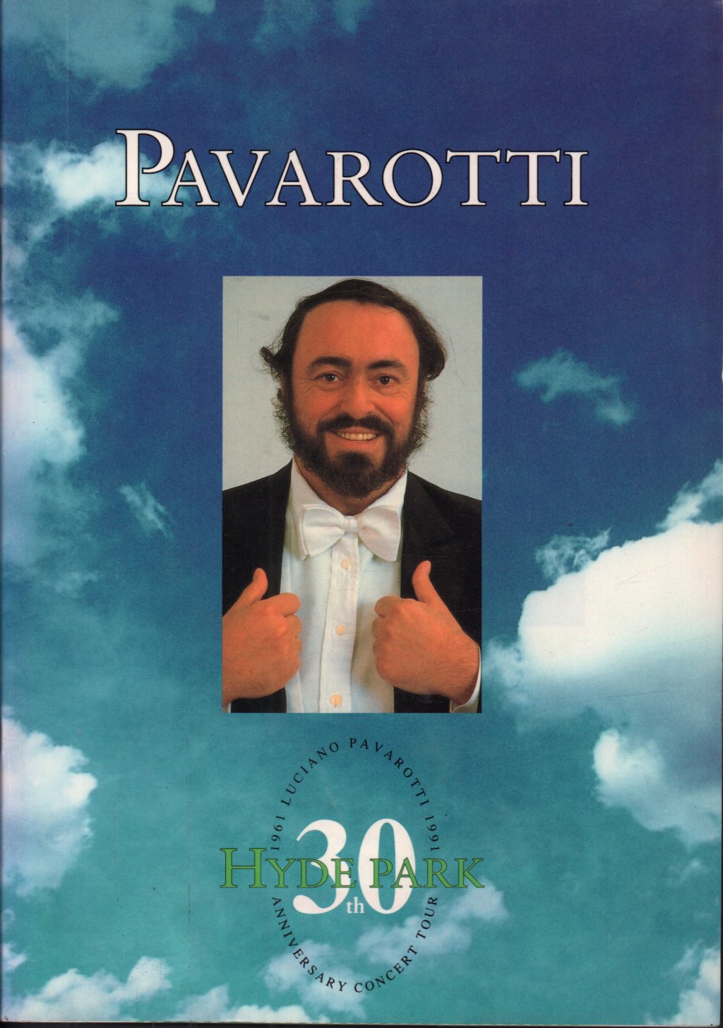 Pavarotti - 30th in hyde park - Concert Programme