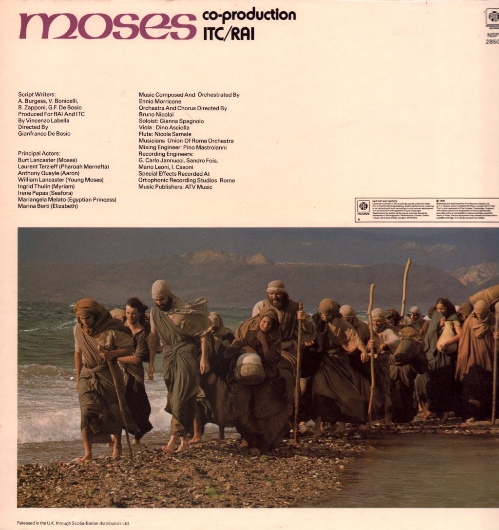 Ennio Morricone - Moses - Lp