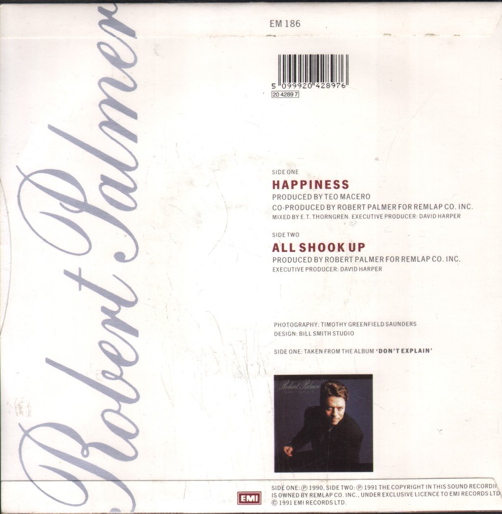 Robert Palmer - Happiness - 7 Inch
