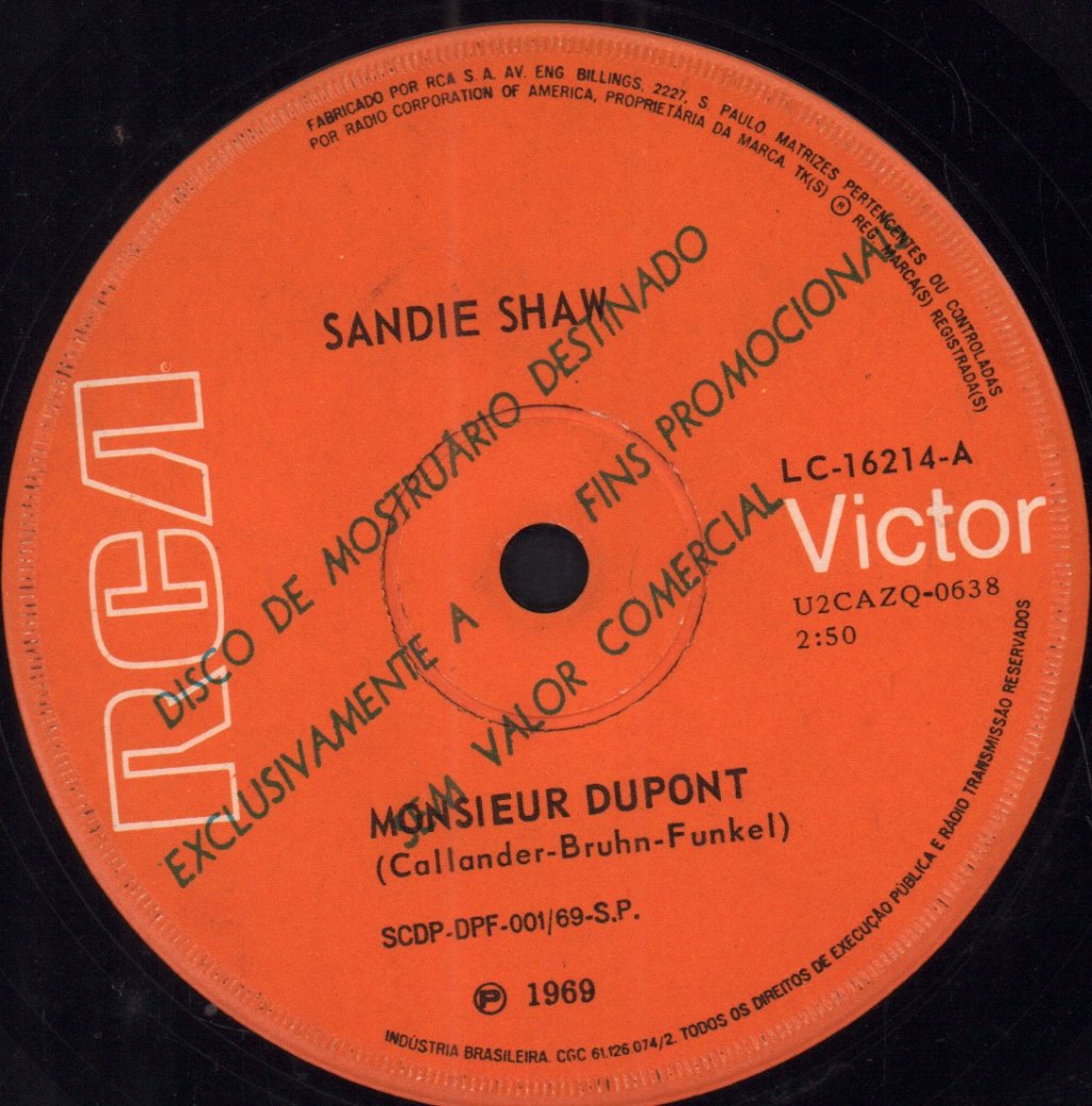 Sandie Shaw - Monsieur Dupont - 7 Inch