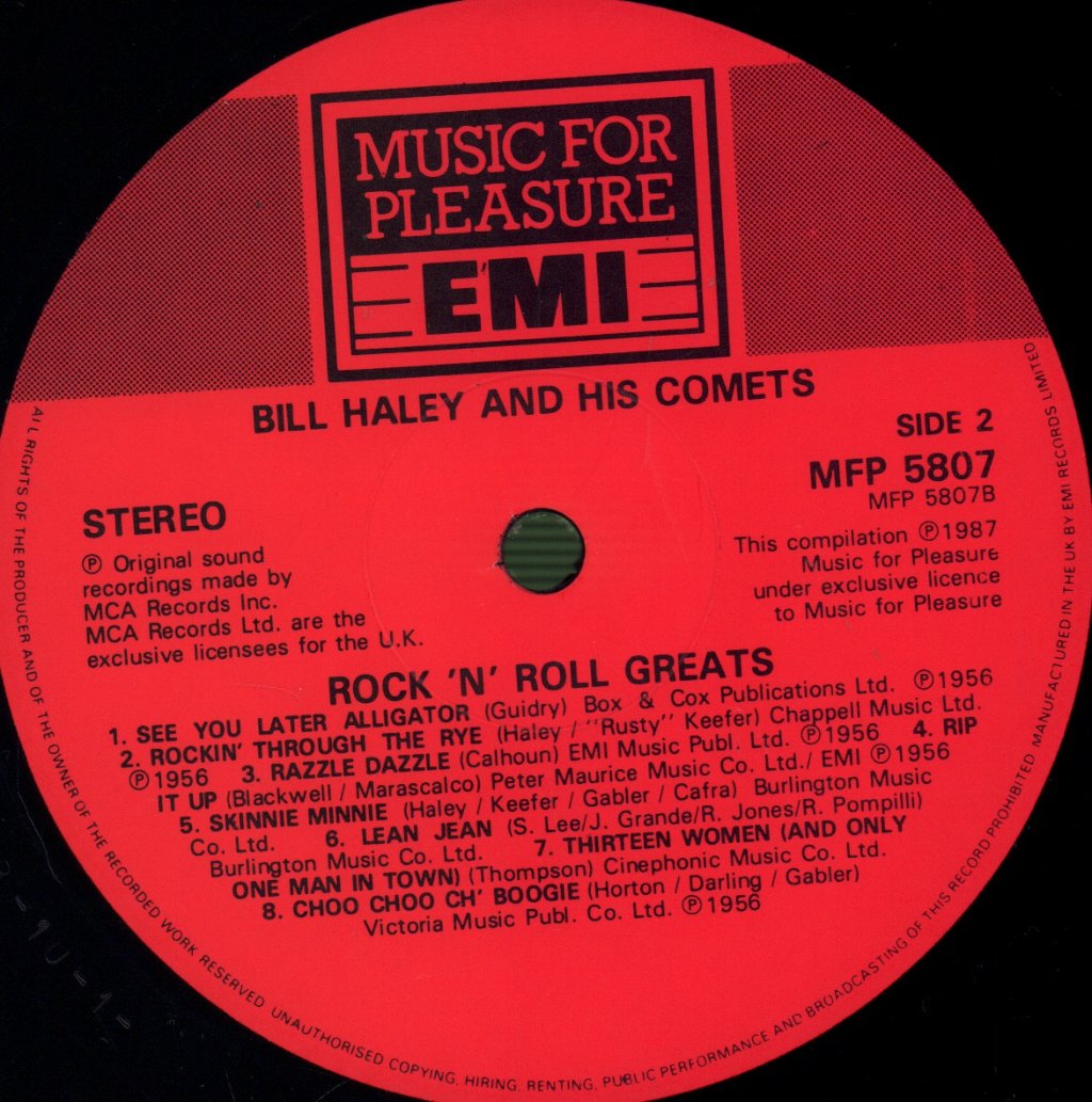 Bill Haley And His Comets - Rock N Roll Greats - Lp