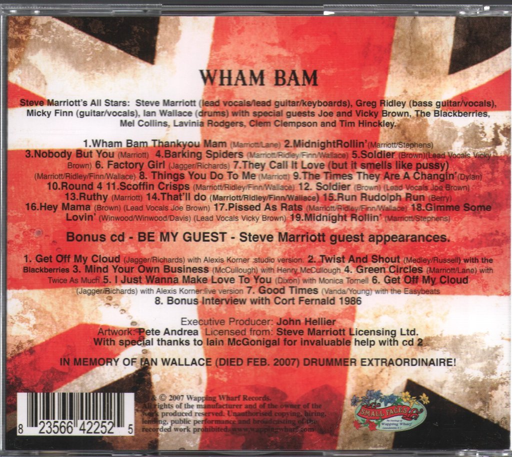 Steve Marriott's All Stars - Wham Bam - Double Cd