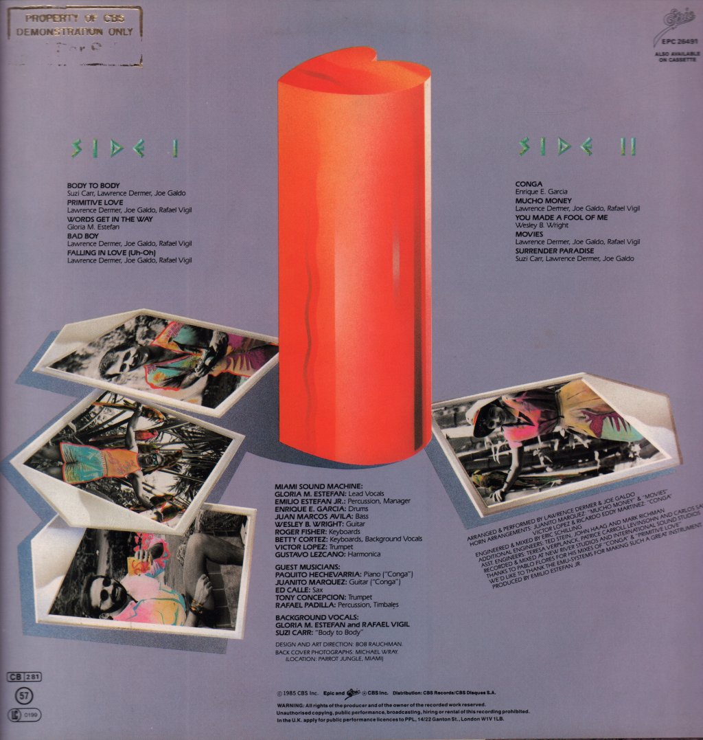 Miami Sound Machine - Primitive Love - Lp