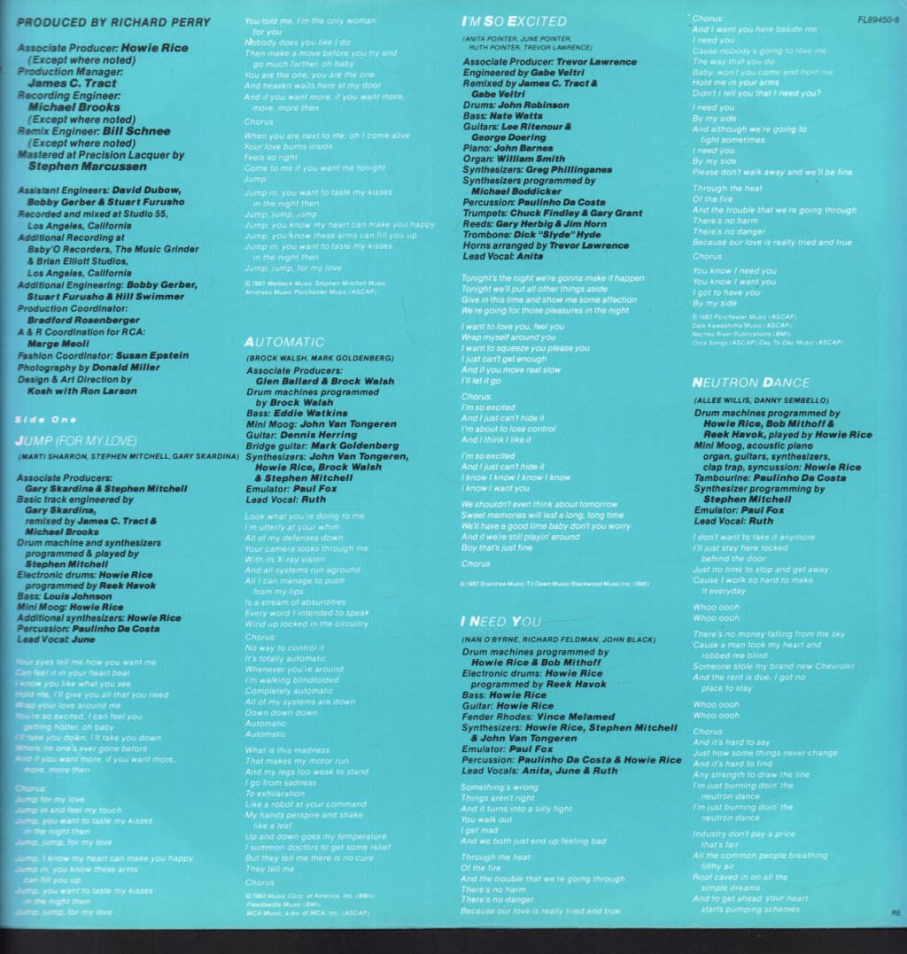 Pointer Sisters - Break Out - Lp