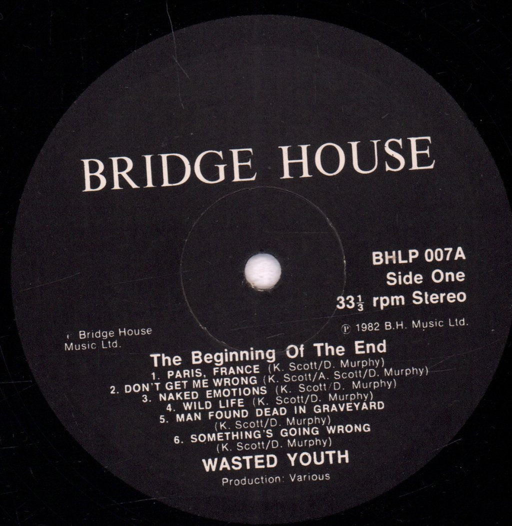 Wasted Youth (Uk Group) - Beginning Of The End - Lp
