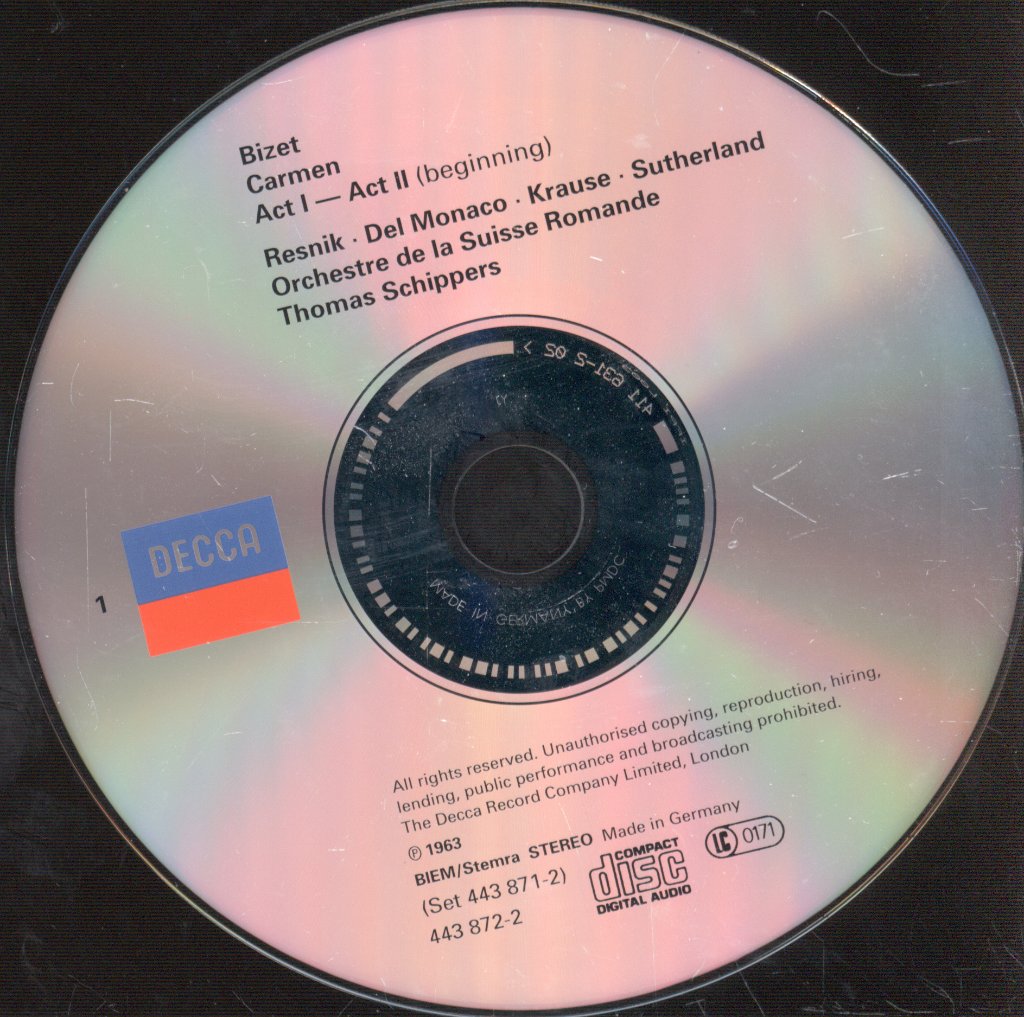 L'Orchestre De La Suisse Romande, Thomas Schippers - Bizet - Carmen - Double Cd