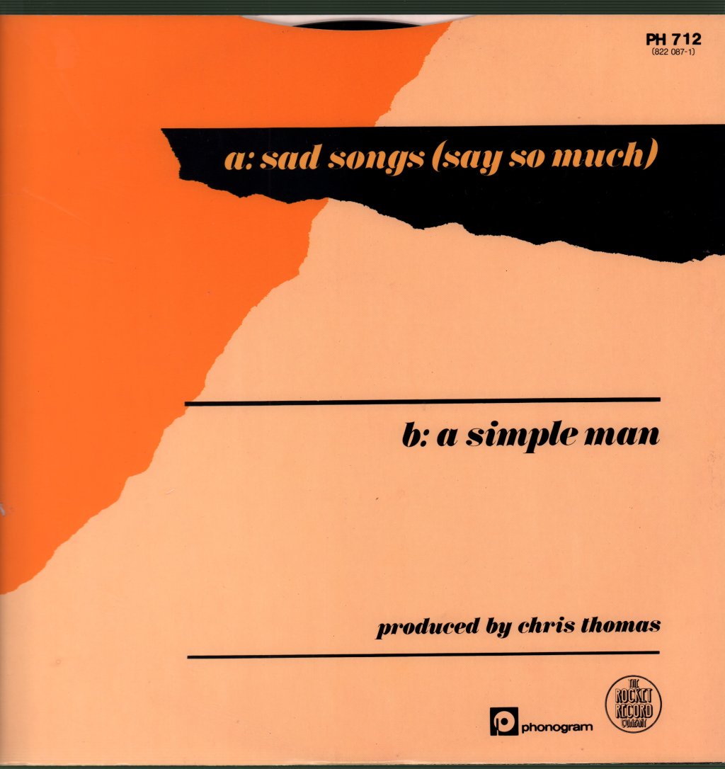 Elton John - Sad Songs - 12 Inch
