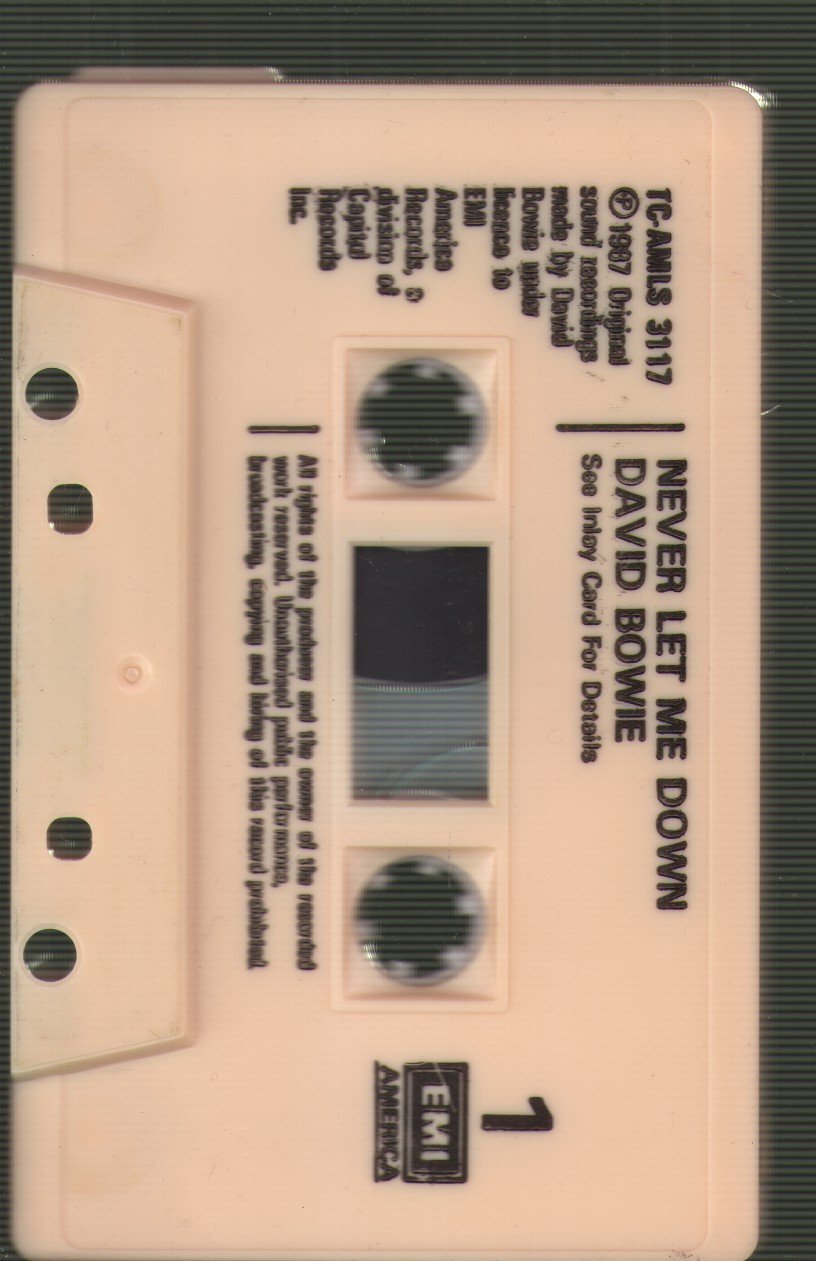 David Bowie - Never Let Me Down - Cassette