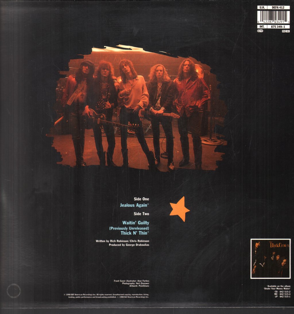 Black Crowes - Jealous Again - 12 Inch
