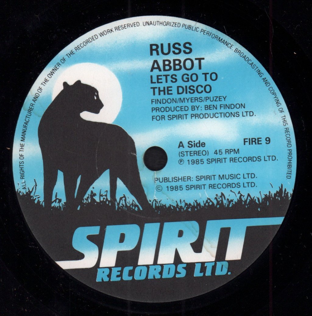 Russ Abbot - Let's Go To The Disco - 7 Inch