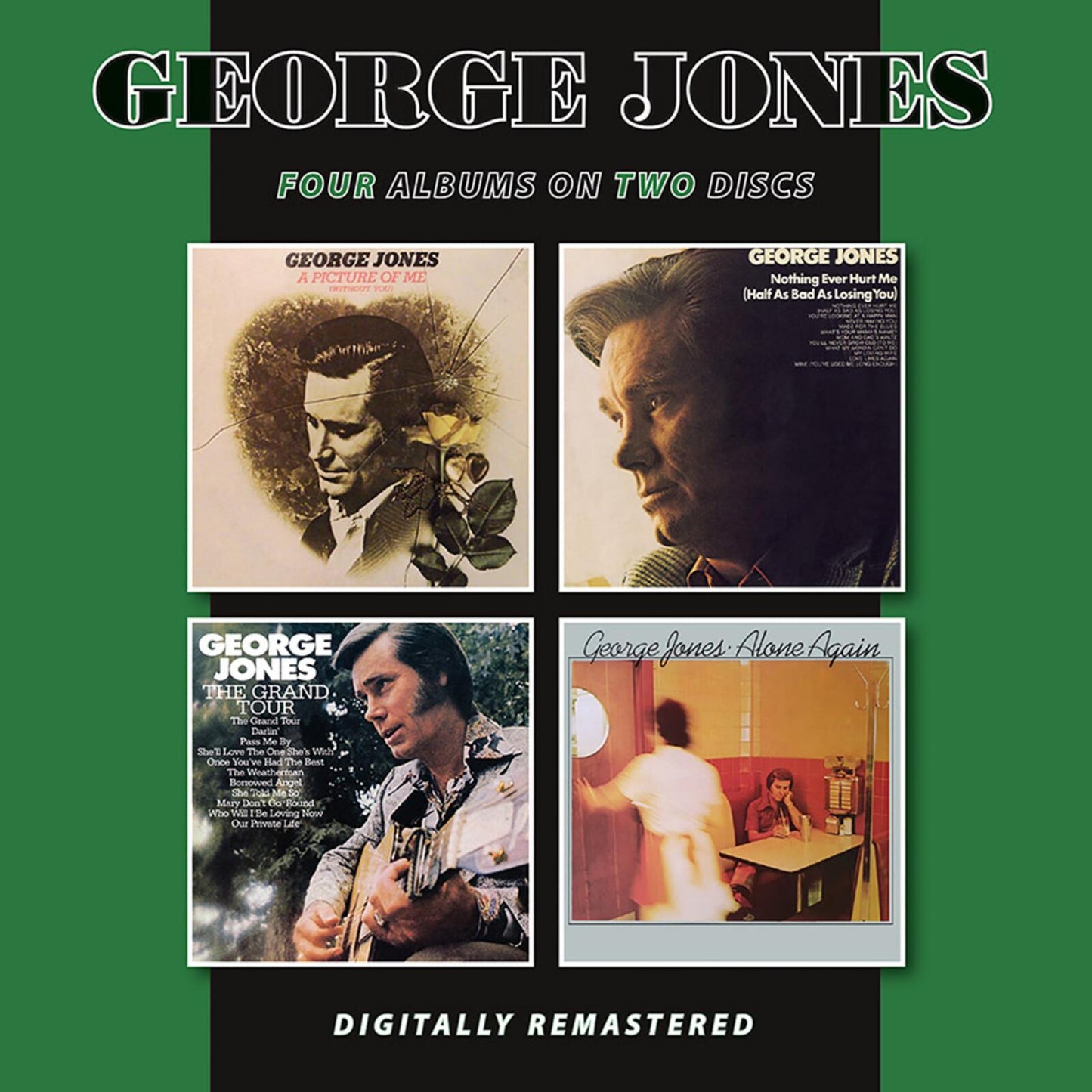 George Jones - A Picture of Me (Without You) / Nothing Ever Hurt Me (Half As Bad As Losing You) / the Grand Tour / Alone Again - Double Cd