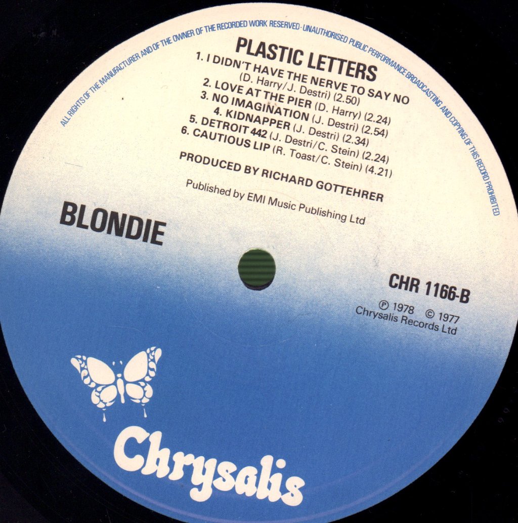 Blondie - Plastic Letters - Lp