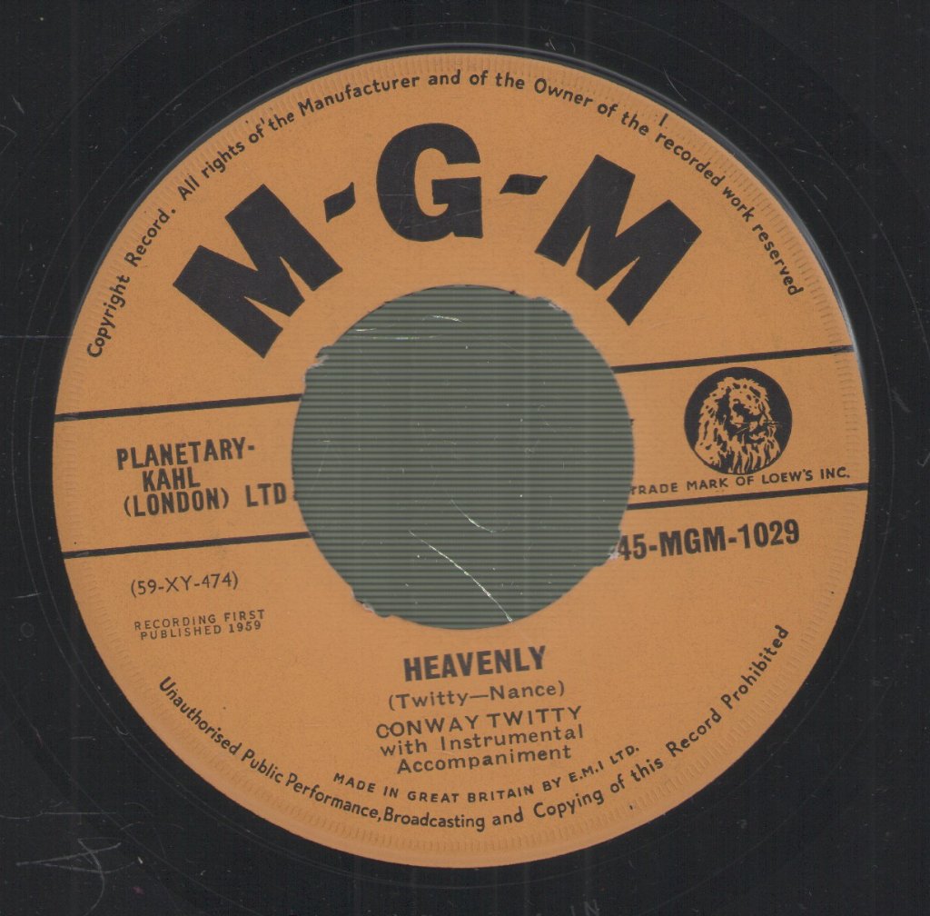 Conway Twitty - Mona Lisa - 7 Inch