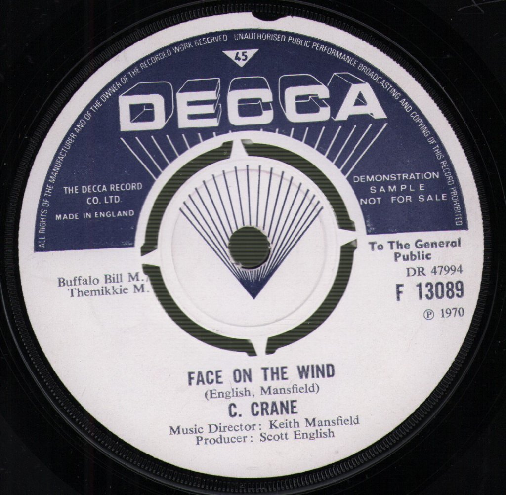 K.C. Crane - Come Day Go Day Man - 7 Inch