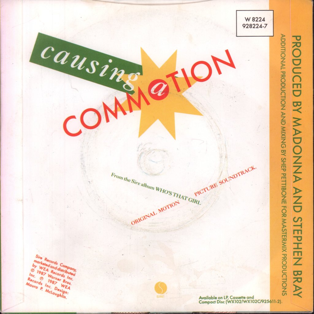 Madonna - Causing A Commotion - 7 Inch