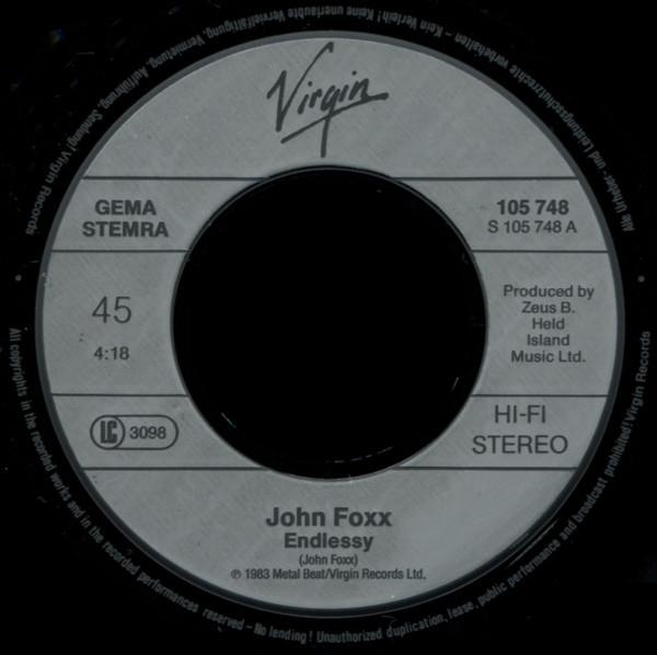 John Foxx - Endlessly - 7 Inch