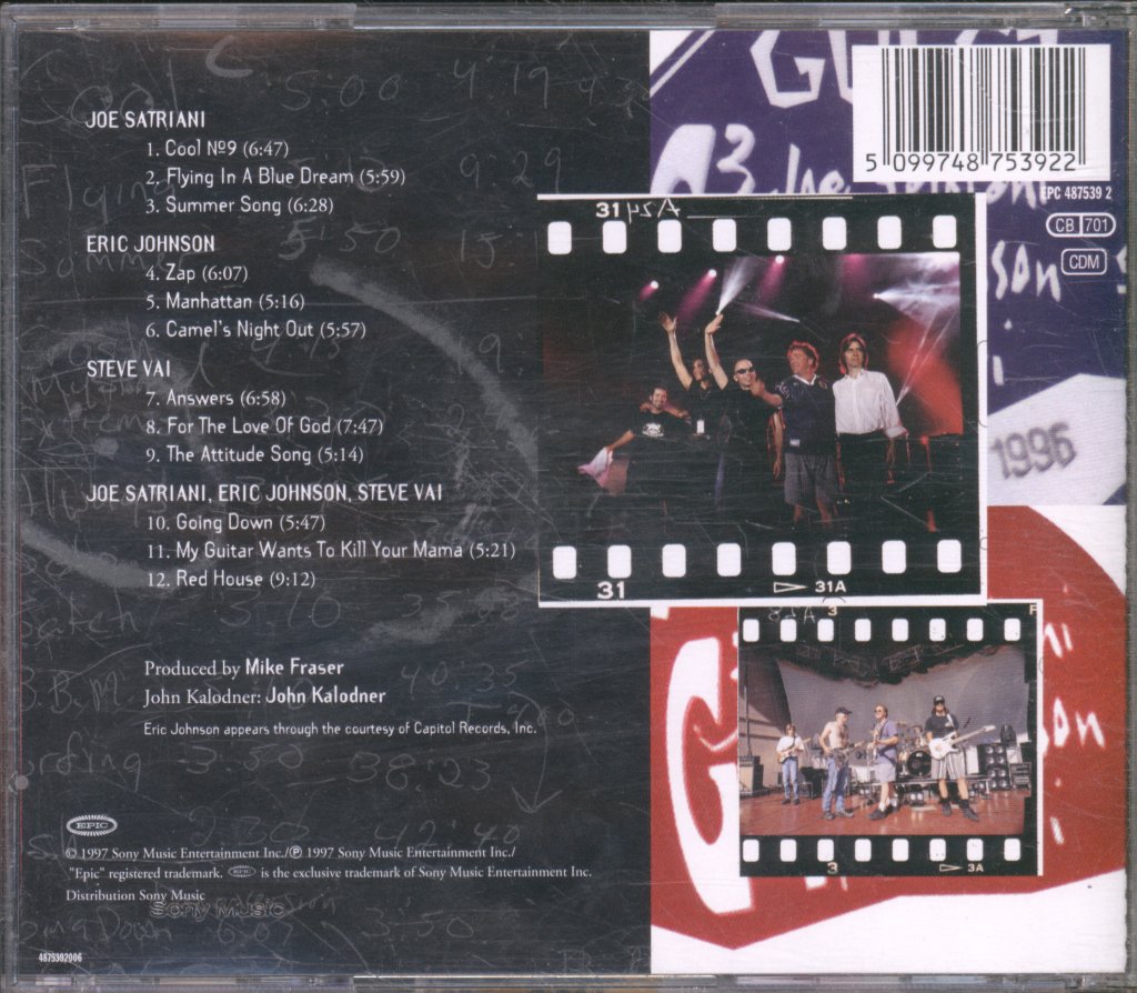 Joe Satriani, Eric Johnson, Steve Vai - G3 - Live In Concert - Cd