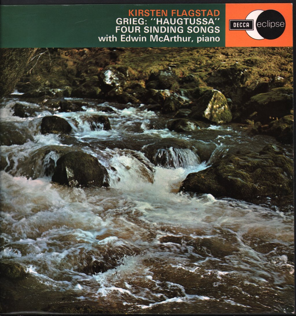 Kirsten Flagstad / Edwin McArthur - Grieg - "Haugtussa" / Four Sinding Songs - Lp