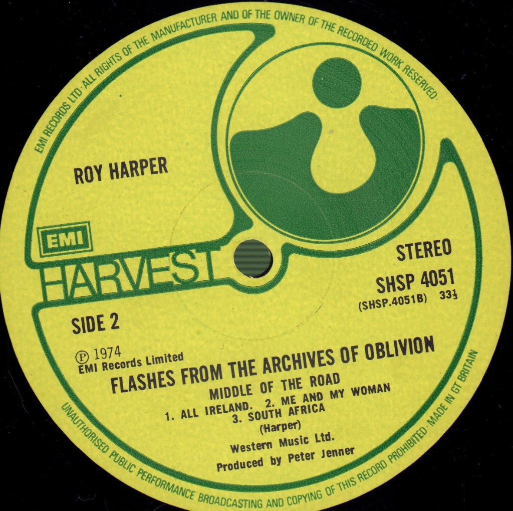 Roy Harper - Flashes From The Archives Of Oblivion - Double Lp