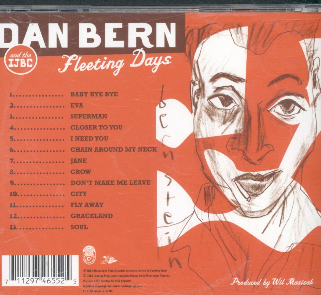 Dan Bern And The Ijbc - Fleeting Days - Cd